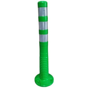 Słupek parkingowy blokujący T-FLEX | PCV, 75 cm, na stopie, elastyczny, uchylny